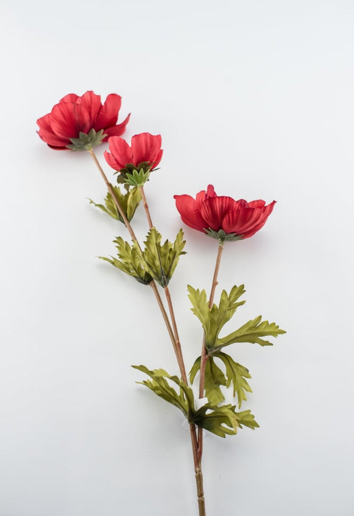 Red anemone spray - Greenery Marketartificial flowers4984-R