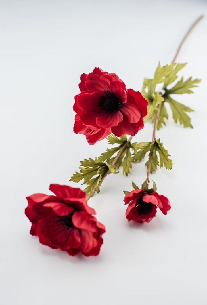 Red anemone spray - Greenery Marketartificial flowers4984-R