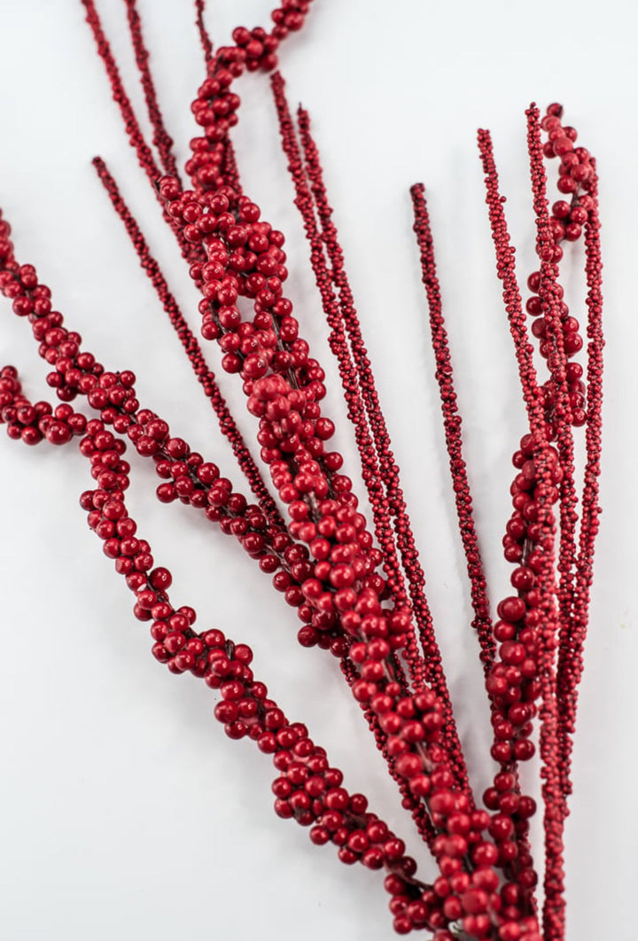 Red Berry Spray - 31" - Greenery MarketXB669R