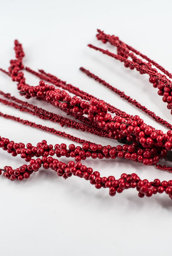 Red Berry Spray - 31" - Greenery MarketXB669R
