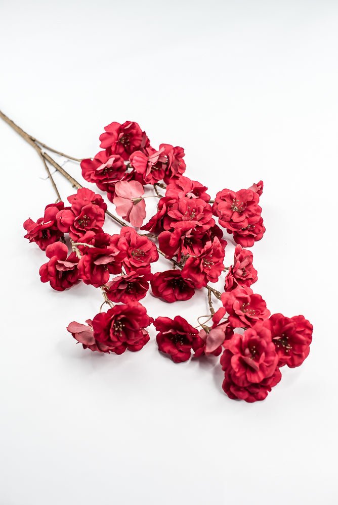 Red Blossom Artificial Flower Spray - Greenery MarketArtificial Flora85317 - RD