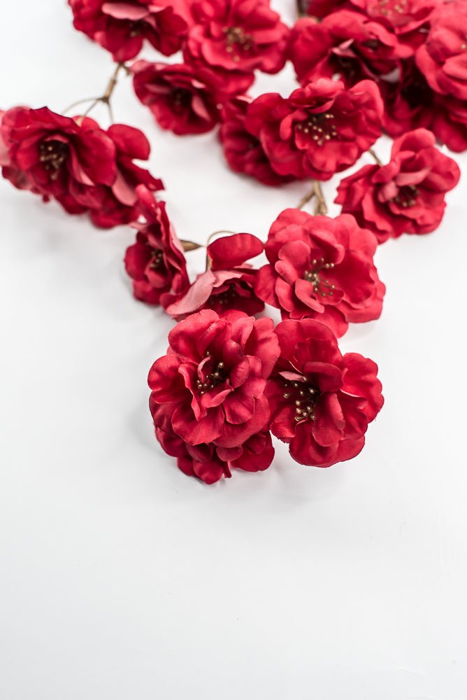 Red Blossom Artificial Flower Spray - Greenery MarketArtificial Flora85317 - RD