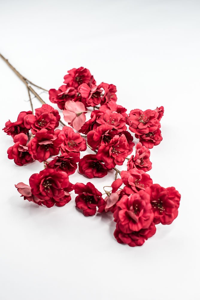 Red Blossom Artificial Flower Spray - Greenery MarketArtificial Flora85317 - RD