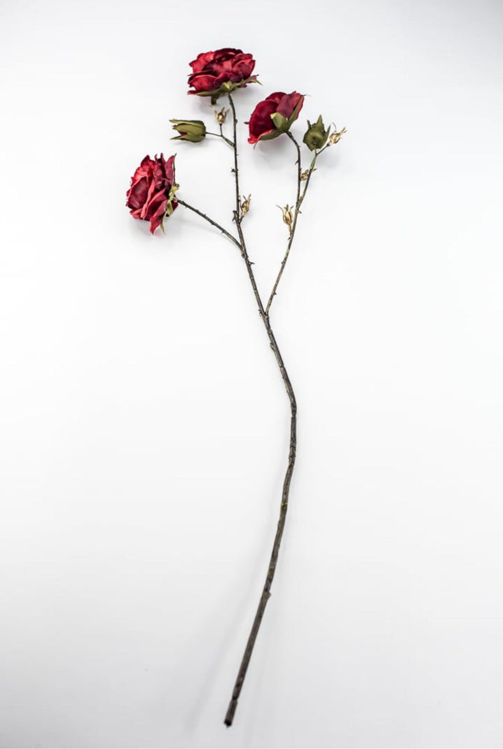 Red & Burgundy Diamond Velvet Rose Spray - 31" - Greenery MarketXFS795-RE/BU