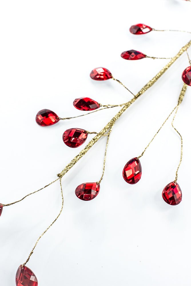 Red Gem Spray - 26" - Greenery MarketSeasonal & Holiday Decorations86915RD