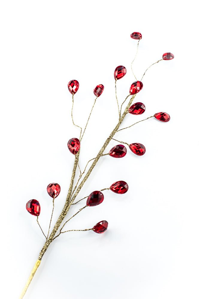 Red Gem Spray - 26" - Greenery MarketSeasonal & Holiday Decorations86915RD