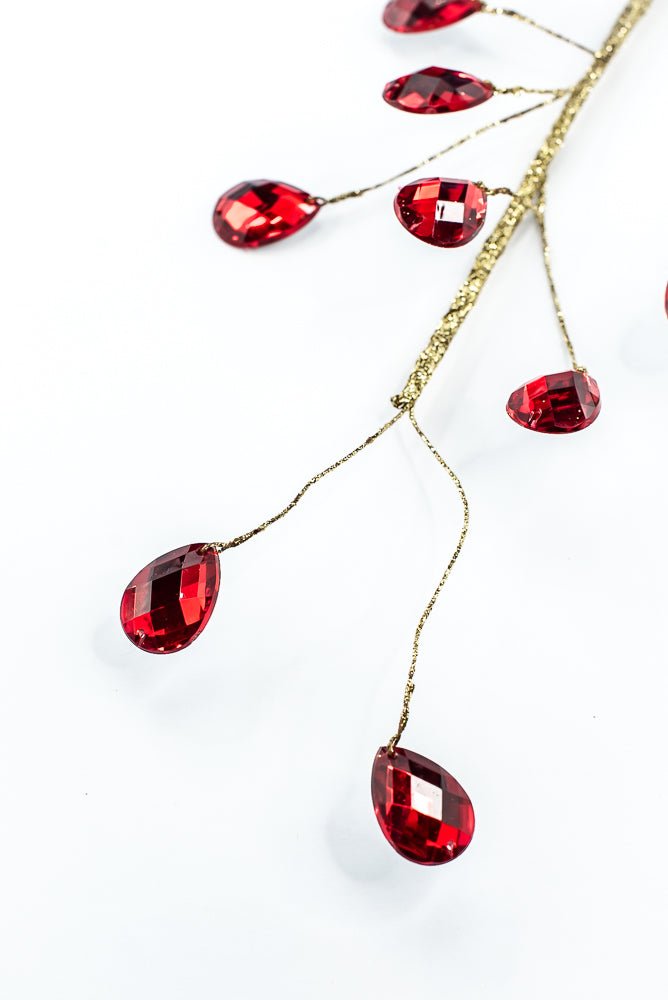Red Gem Spray - 26" - Greenery MarketSeasonal & Holiday Decorations86915RD