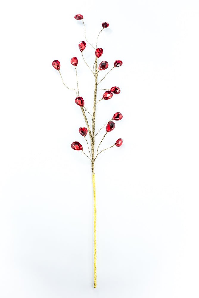 Red Gem Spray - 26" - Greenery MarketSeasonal & Holiday Decorations86915RD