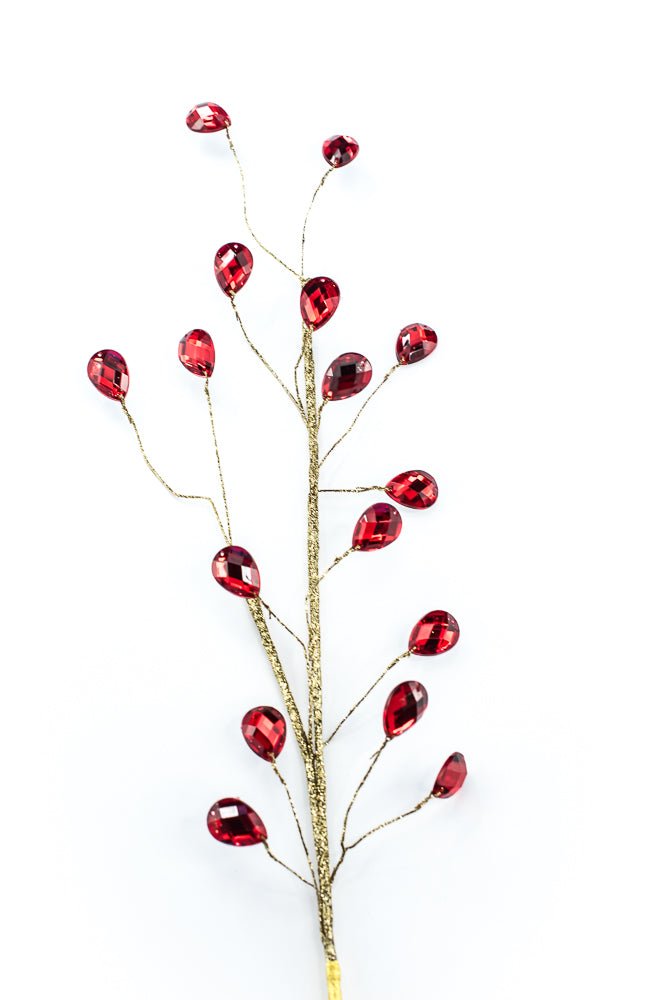 Red Gem Spray - 26" - Greenery MarketSeasonal & Holiday Decorations86915RD