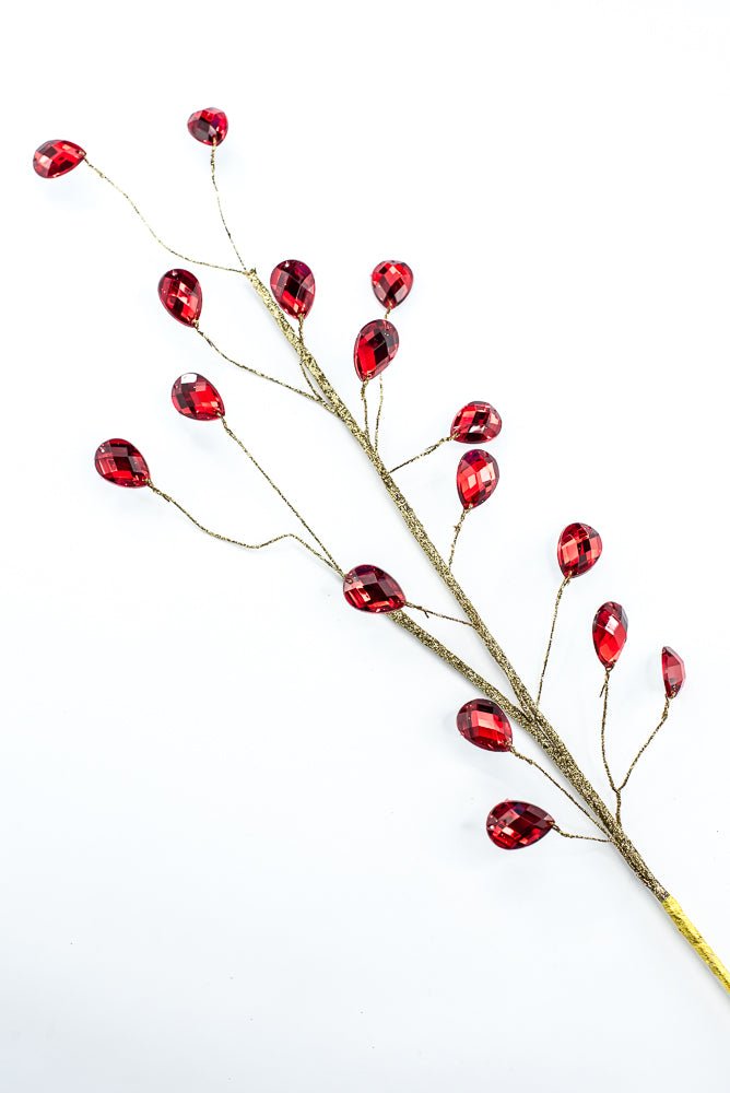 Red Gem Spray - 26" - Greenery MarketSeasonal & Holiday Decorations86915RD