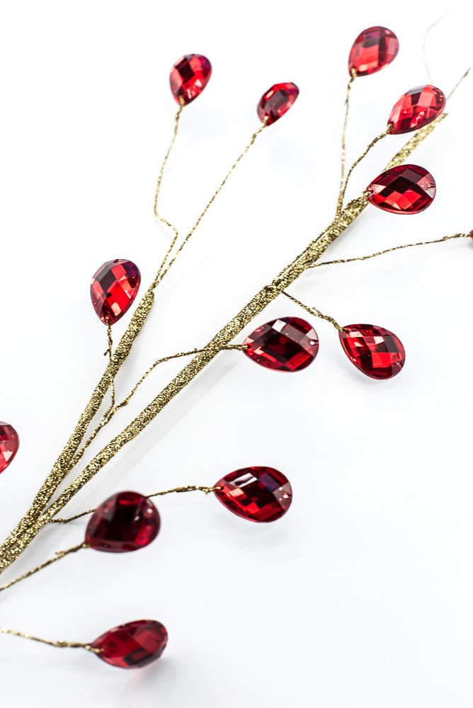 Red Gem Spray - 26" - Greenery MarketSeasonal & Holiday Decorations86915RD