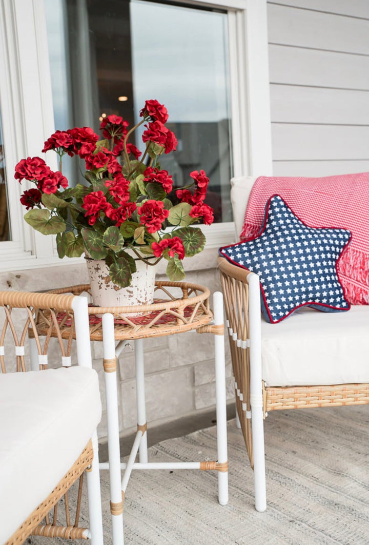 Red Geranium, Artificial geraniums - Greenery Marketartificial flowers25761