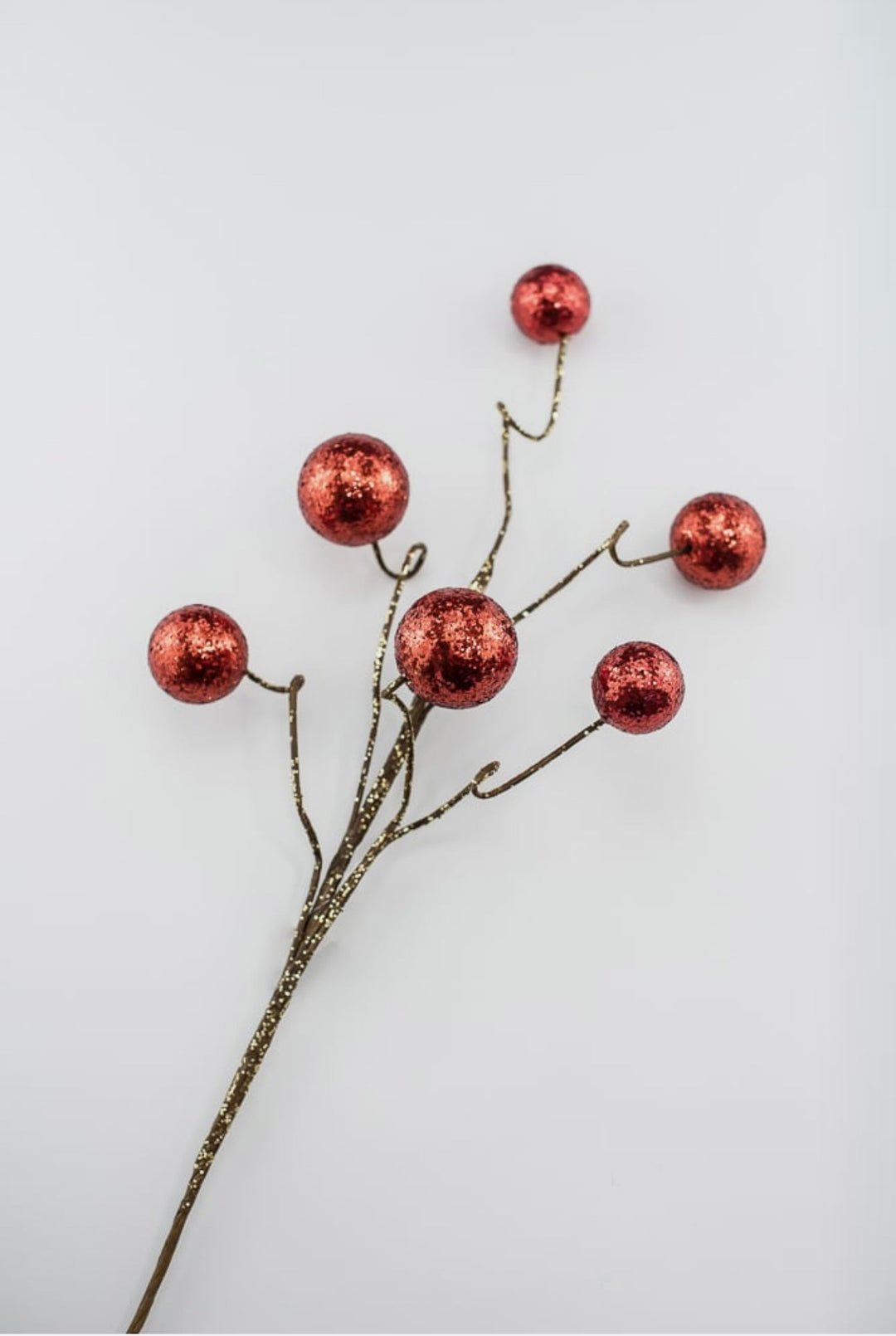 Red glitter ball spray - Greenery MarketSeasonal & Holiday DecorationsXS971124