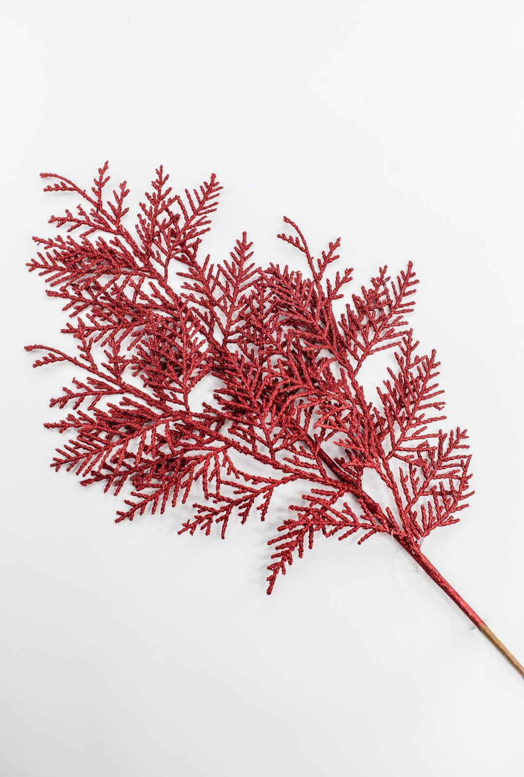 Red Glitter Cedar Spray - Greenery Market86484RD