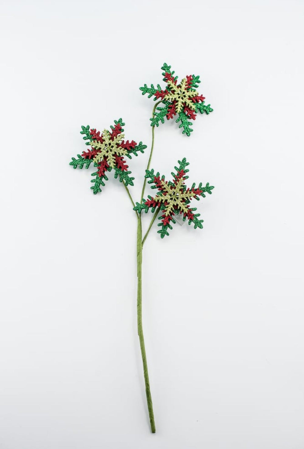 Red, green, and white snowflake spray - Greenery MarketWinter and Christmas63659 - RDGN