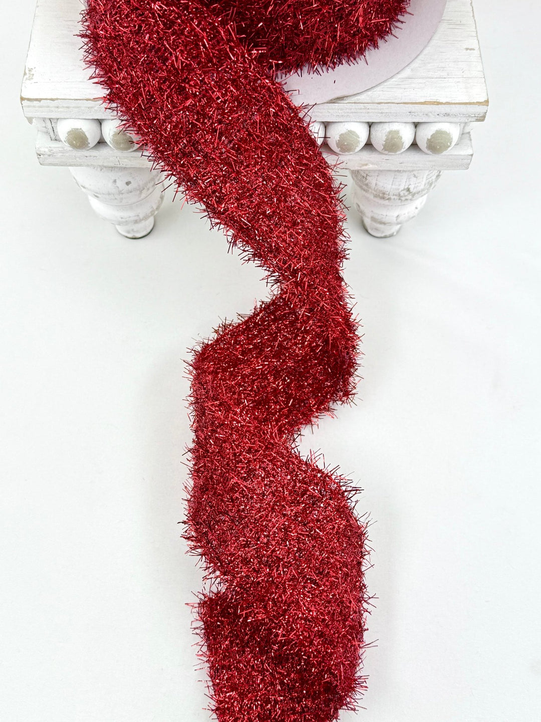 Red Jazzy Farrisilk Wired Ribbon - 2.5" - Greenery MarketRS210-02