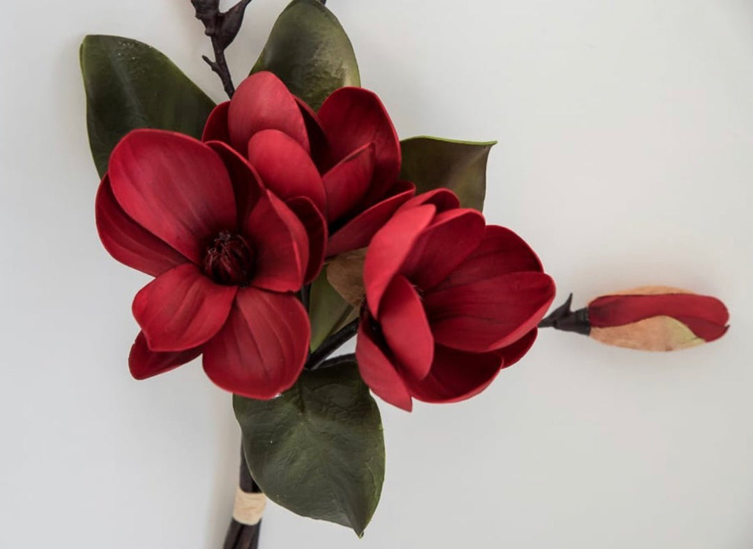 Red Magnolia flower bundle - Greenery Market2291031rd