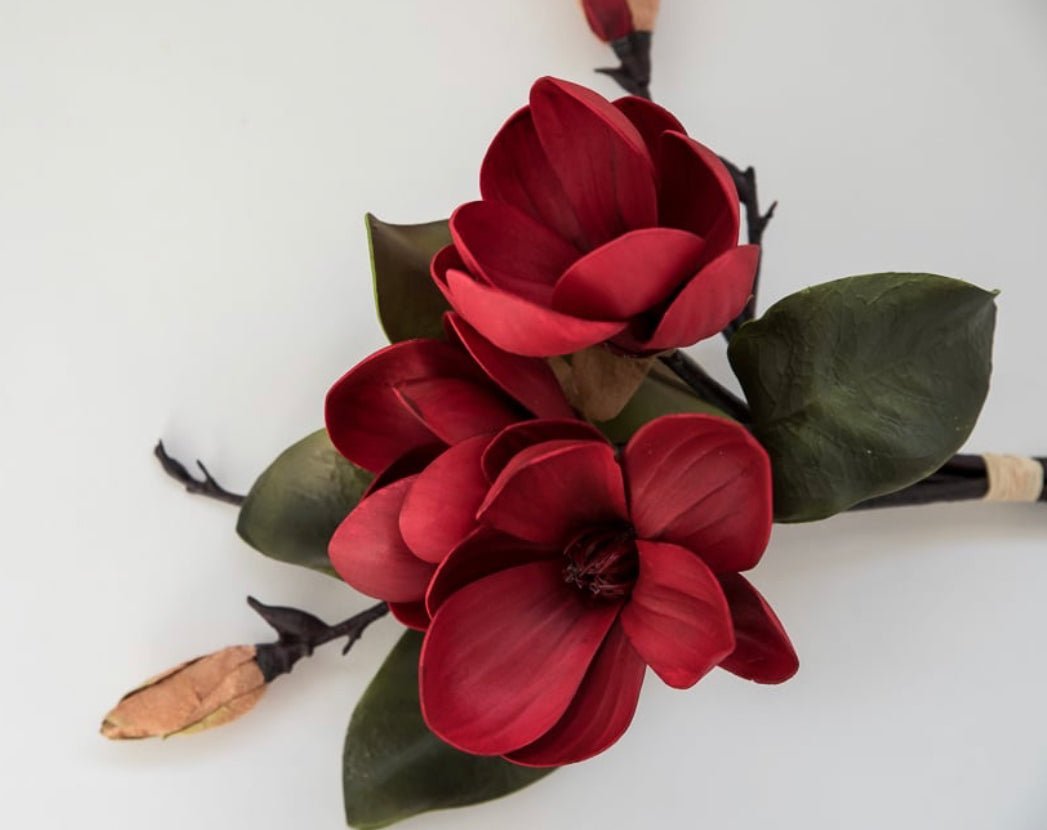 Red Magnolia flower bundle - Greenery Market2291031rd