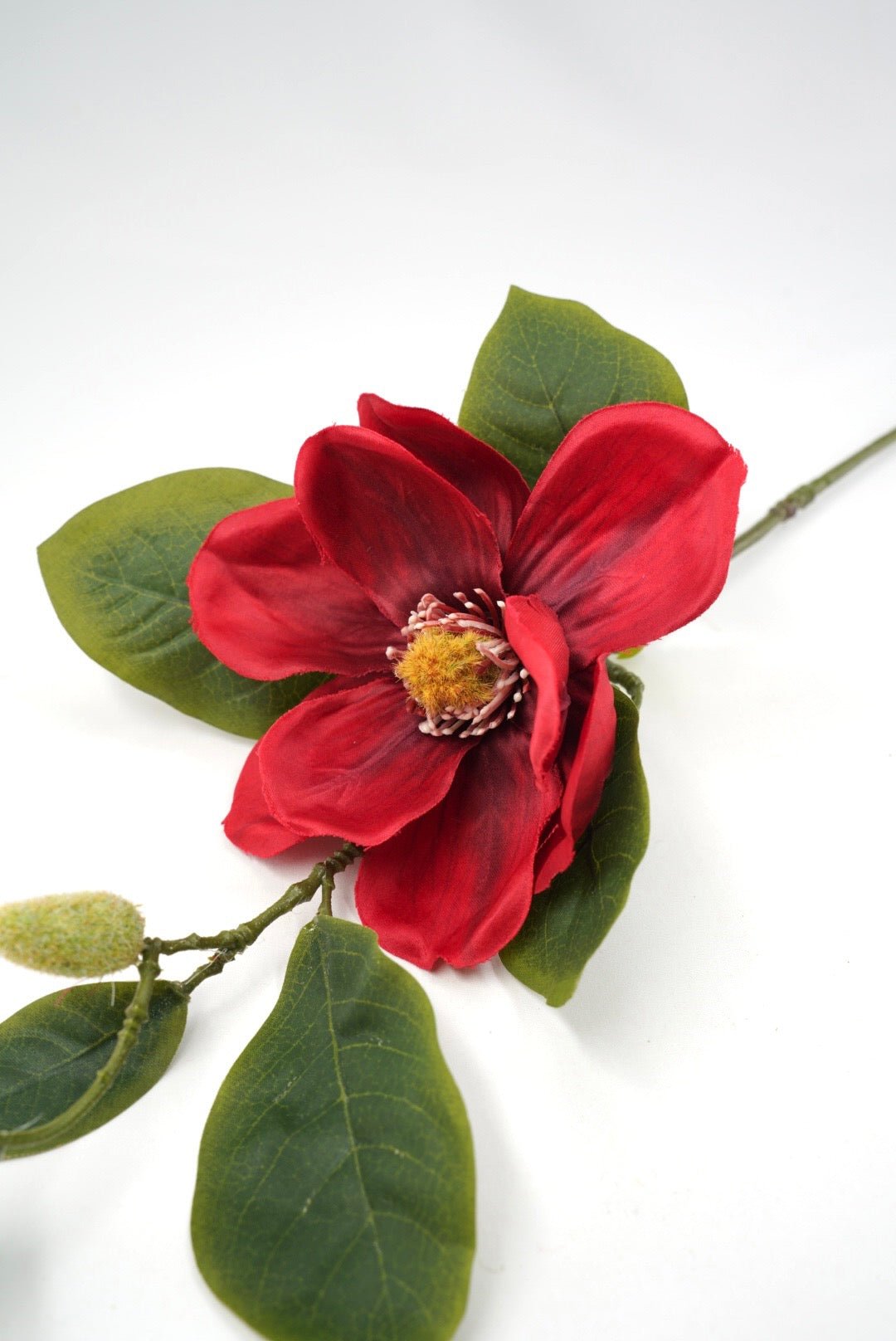 Red Magnolia Stem - 25.5" - Greenery MarketArtificial Flowers29346RD