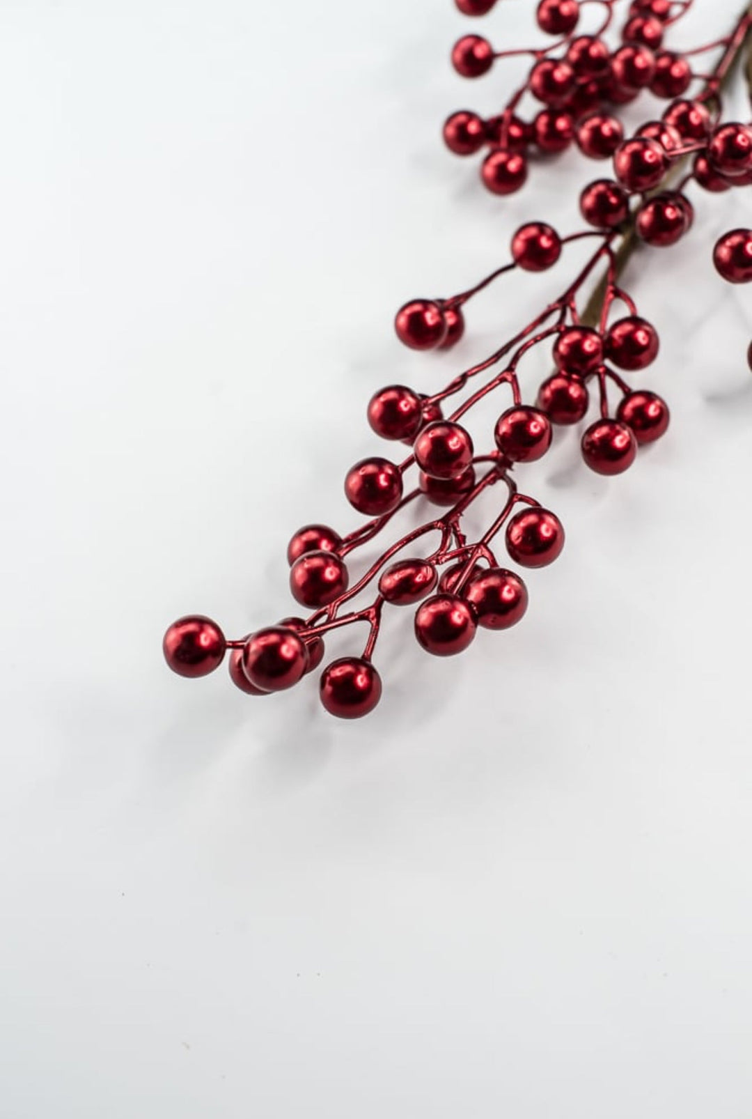 Red Metallic Berry Spray - 28" - Greenery MarketXG1139R