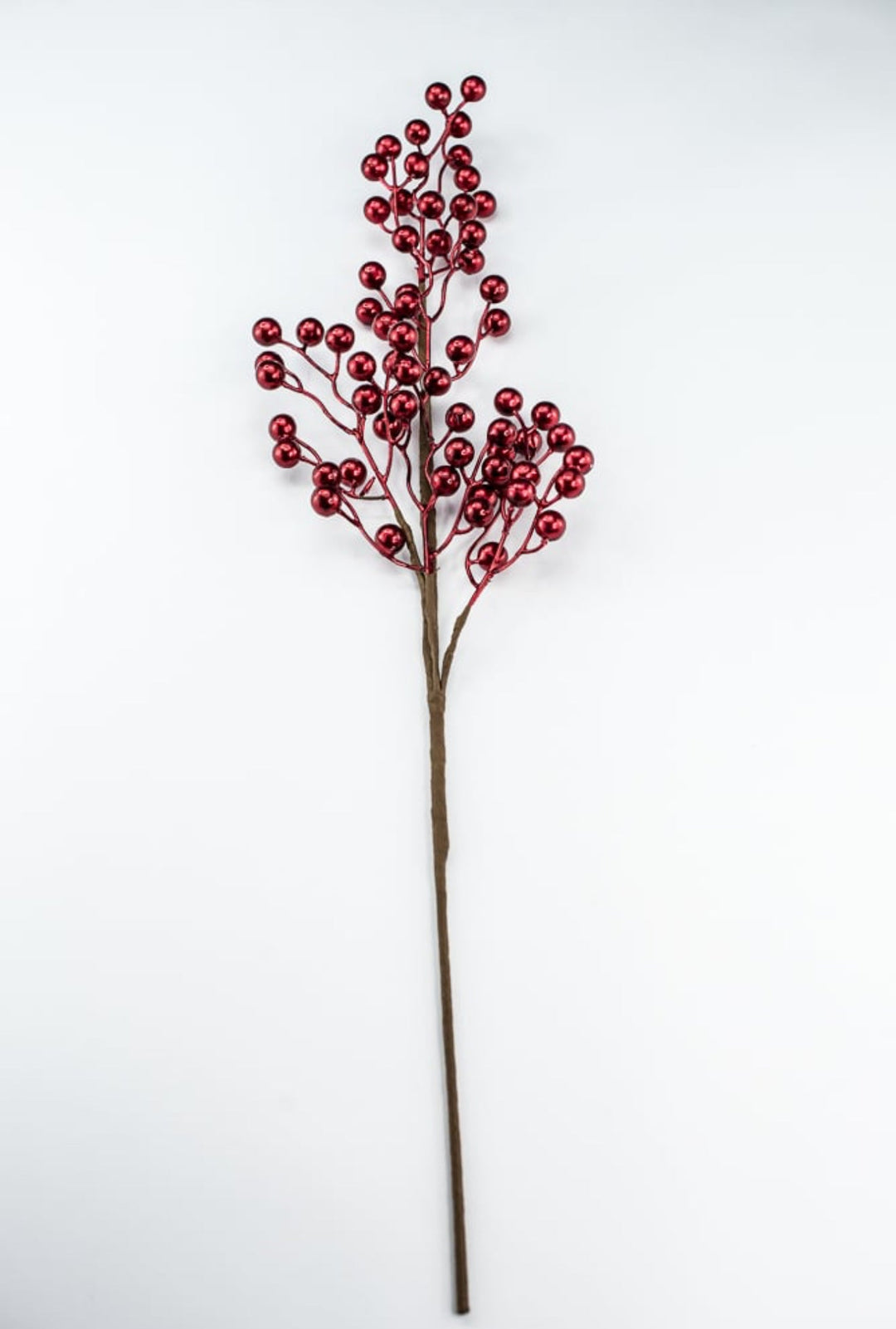 Red Metallic Berry Spray - 28" - Greenery MarketXG1139R