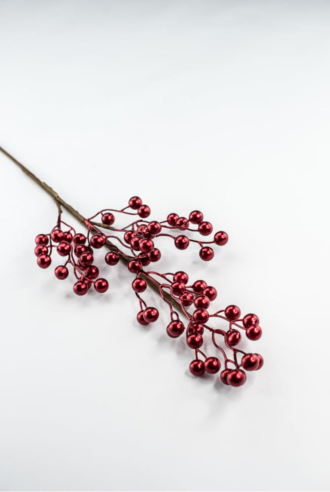 Red Metallic Berry Spray - 28" - Greenery MarketXG1139R