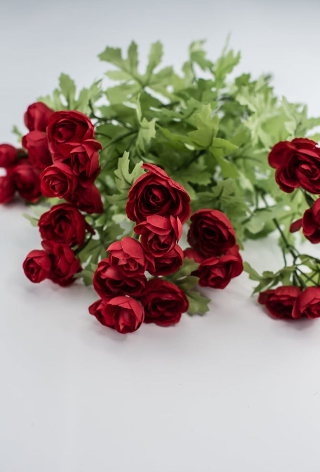 Red mini ranunculus bush 16” - Greenery Market84055-RD