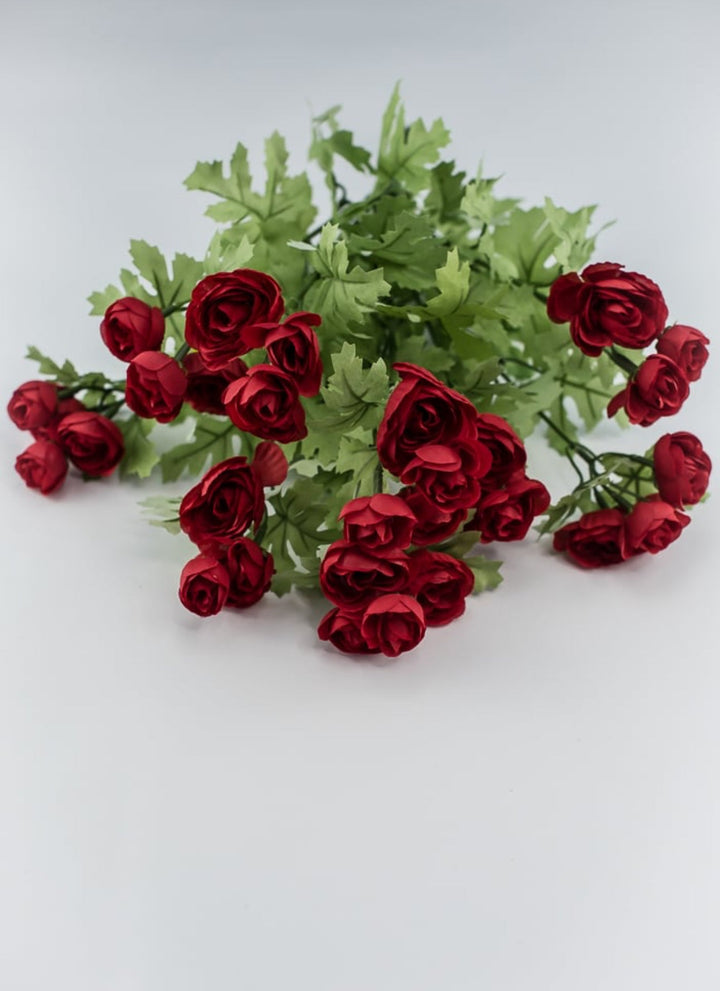 Red mini ranunculus bush 16” - Greenery Market84055-RD