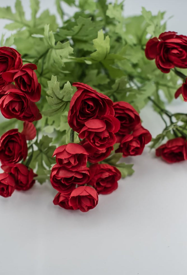 Red mini ranunculus bush 16” - Greenery Market84055-RD