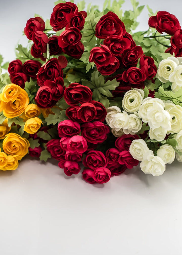 Red mini ranunculus bush - Greenery Market63514RD