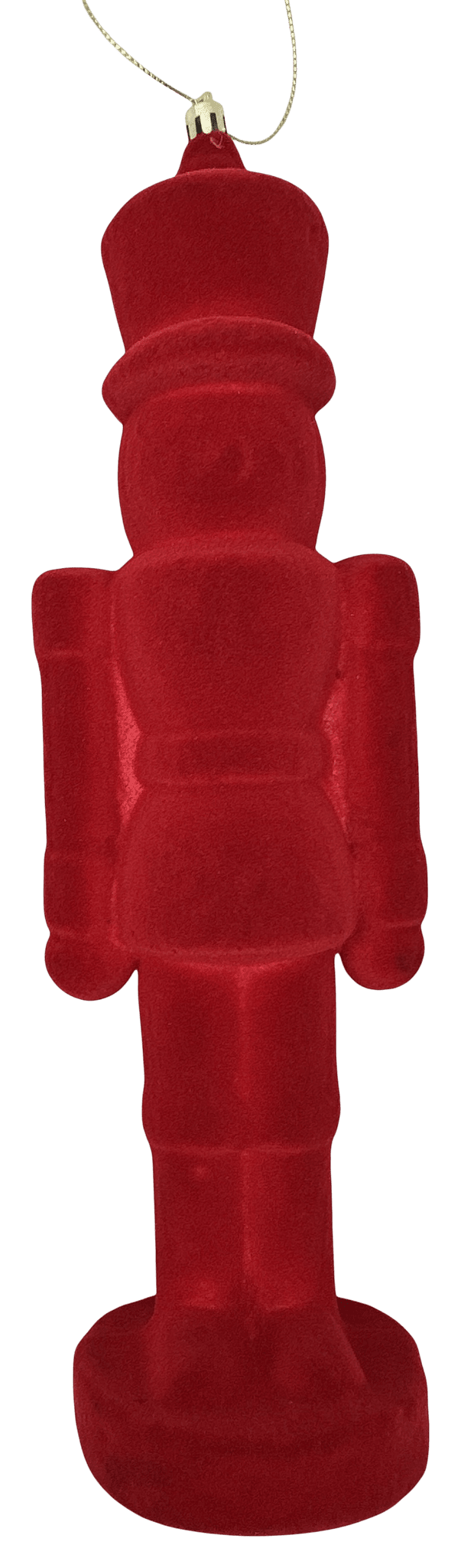 Red Ornament Flocked Nutcracker - 13" - Greenery MarketClothing86924RD