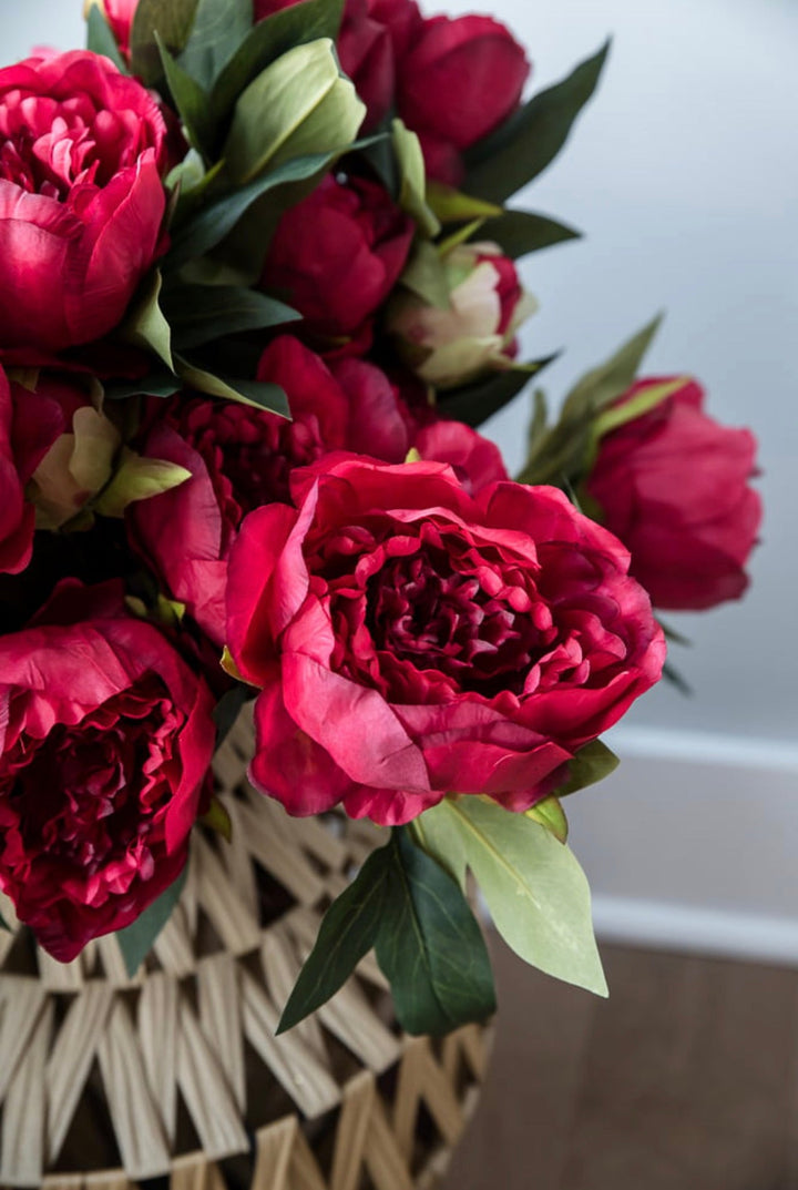Red peony bush - Greenery Marketartificial flowers27167