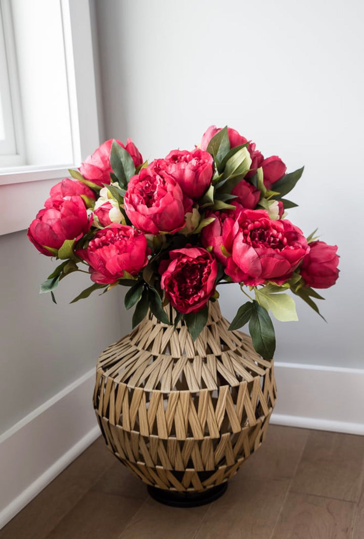 Red peony bush - Greenery Marketartificial flowers27167
