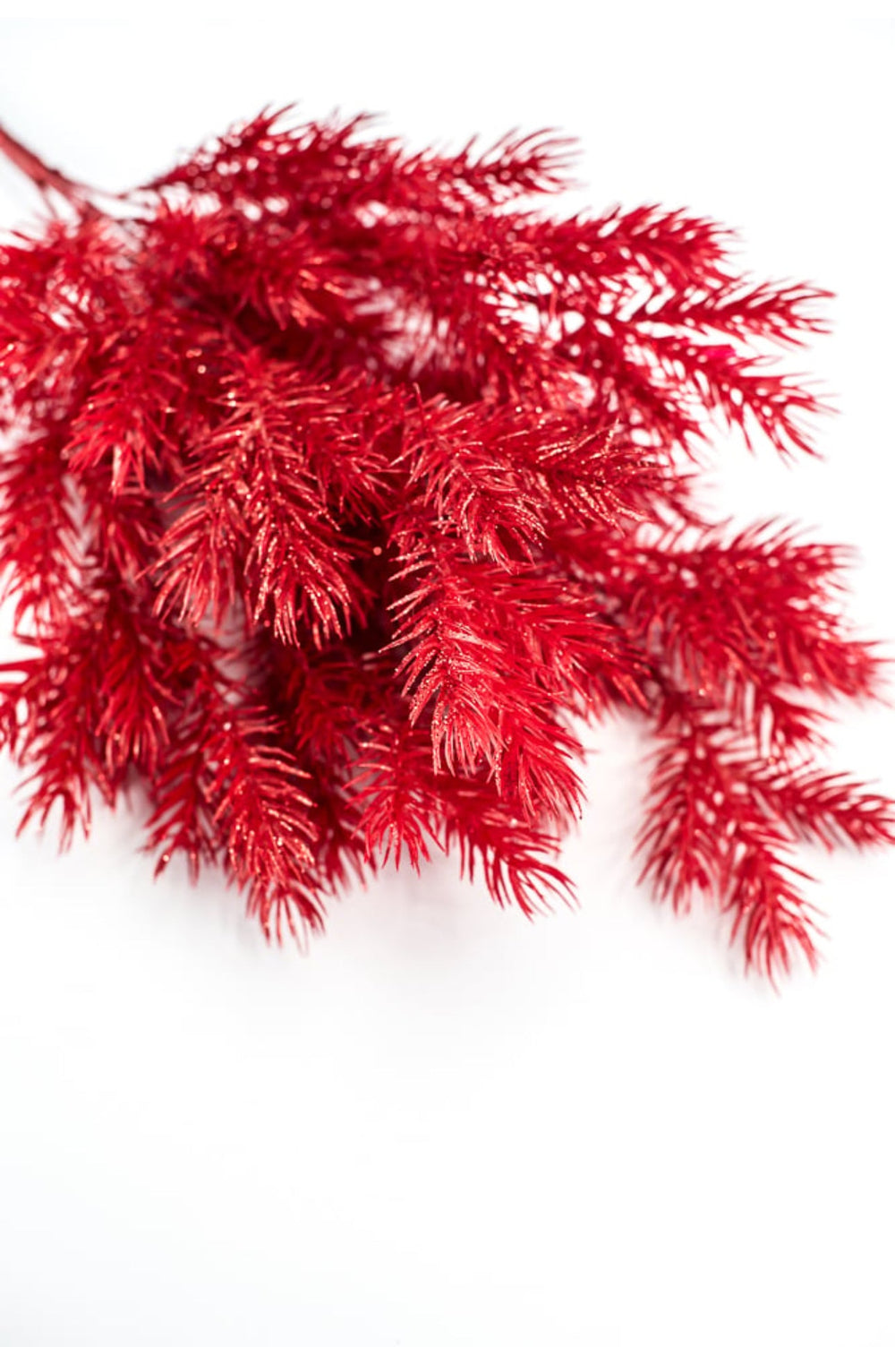 Red pine bush with glitter - Greenery Market84345 - RD