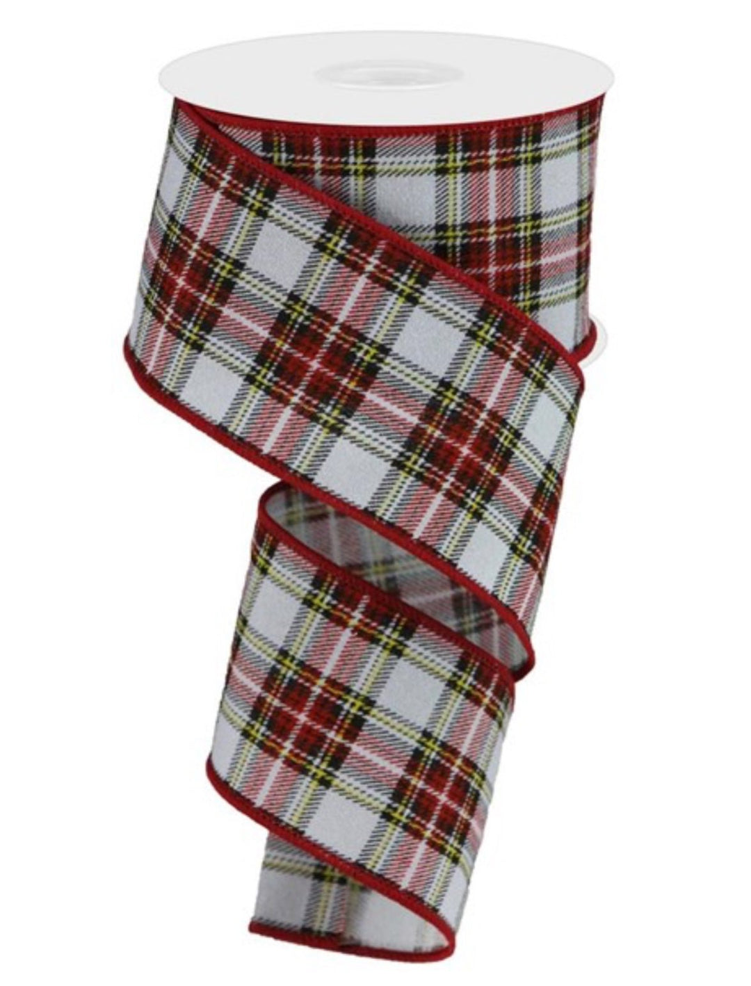 Red plaid 2.5” wired ribbon - Greenery MarketWired ribbonRGB104610