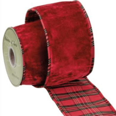 Red Plaid Ribbon - 4" - Greenery MarketRW6841-RE