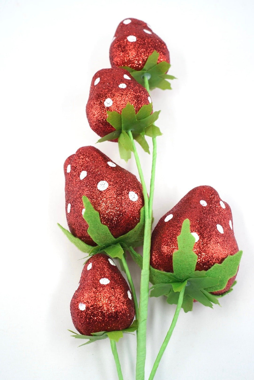 Red Polkadot Strawberry Spray - 22" - Greenery MarketArtificial Flowers63913RD