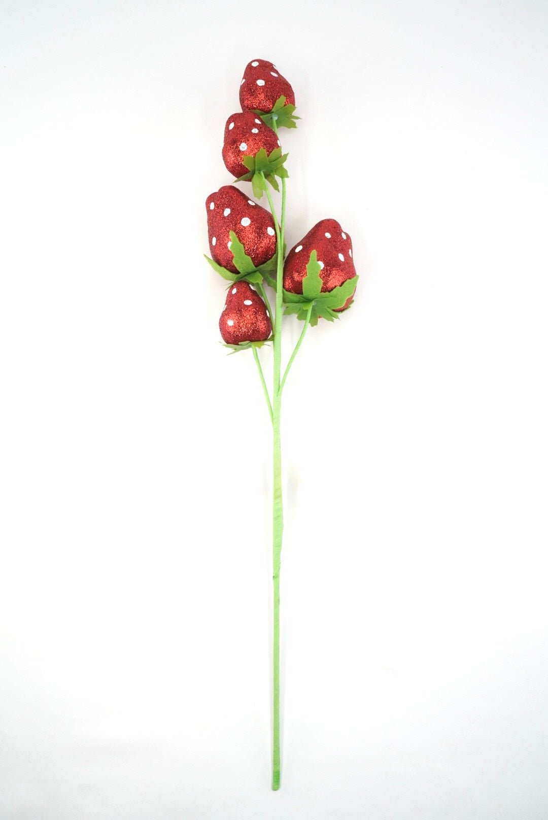 Red Polkadot Strawberry Spray - 22" - Greenery MarketArtificial Flowers63913RD