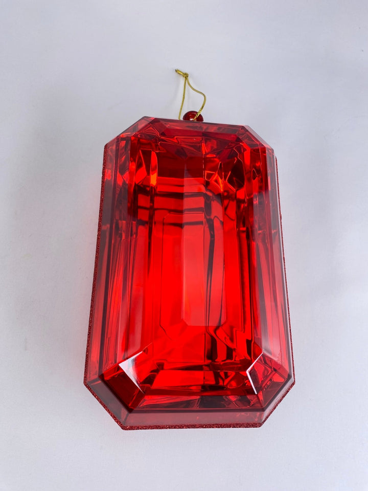 Red Rectangle Jewel - 8" - 200 - Greenery MarketCX946 - 02