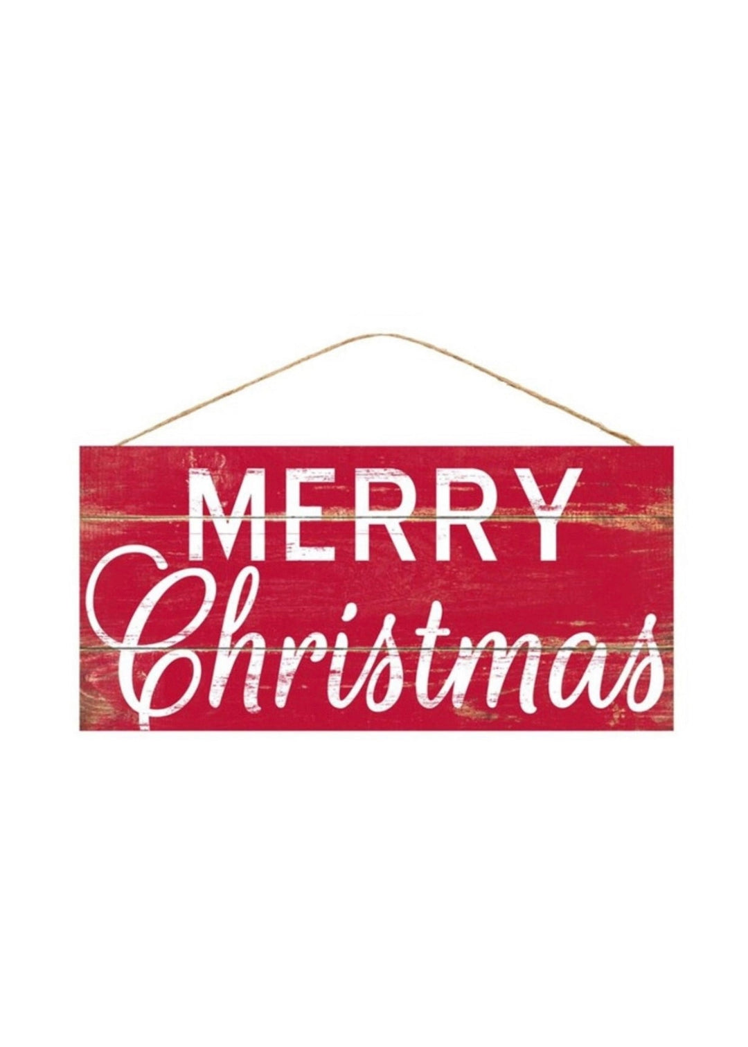 Red rustic wood Merry Christmas sign - Greenery MarketWinter and ChristmasAP8553