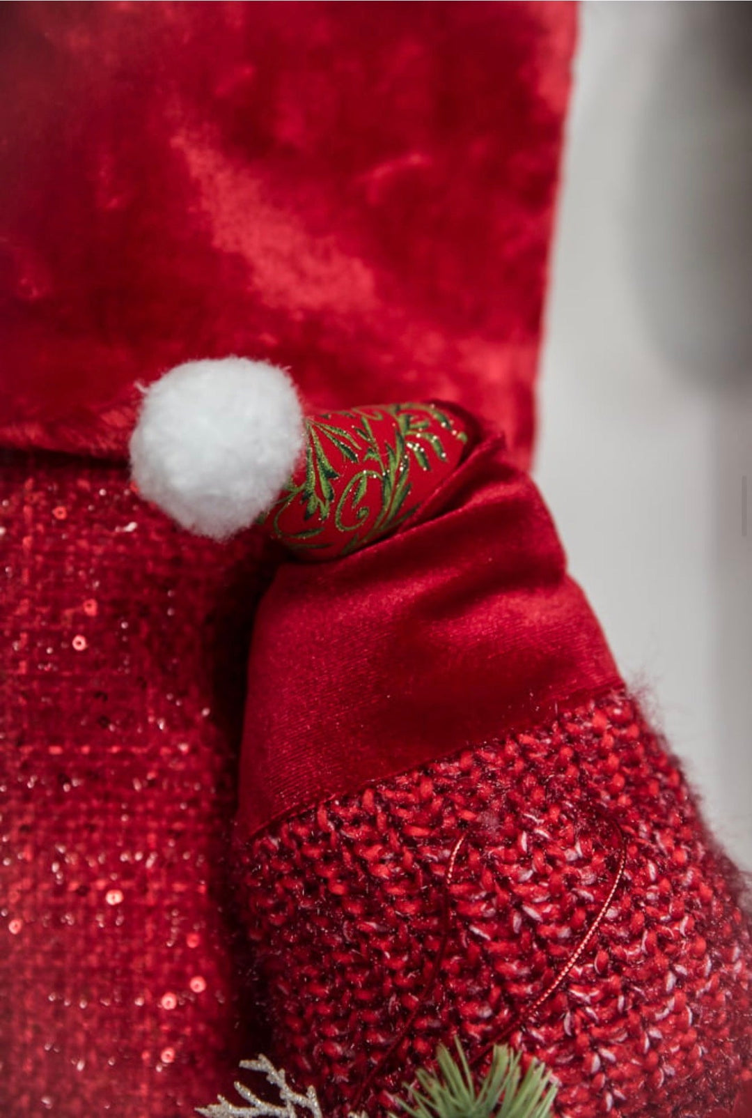 Red Santa Face Ornament - 20" - Greenery MarketOrnaments280274
