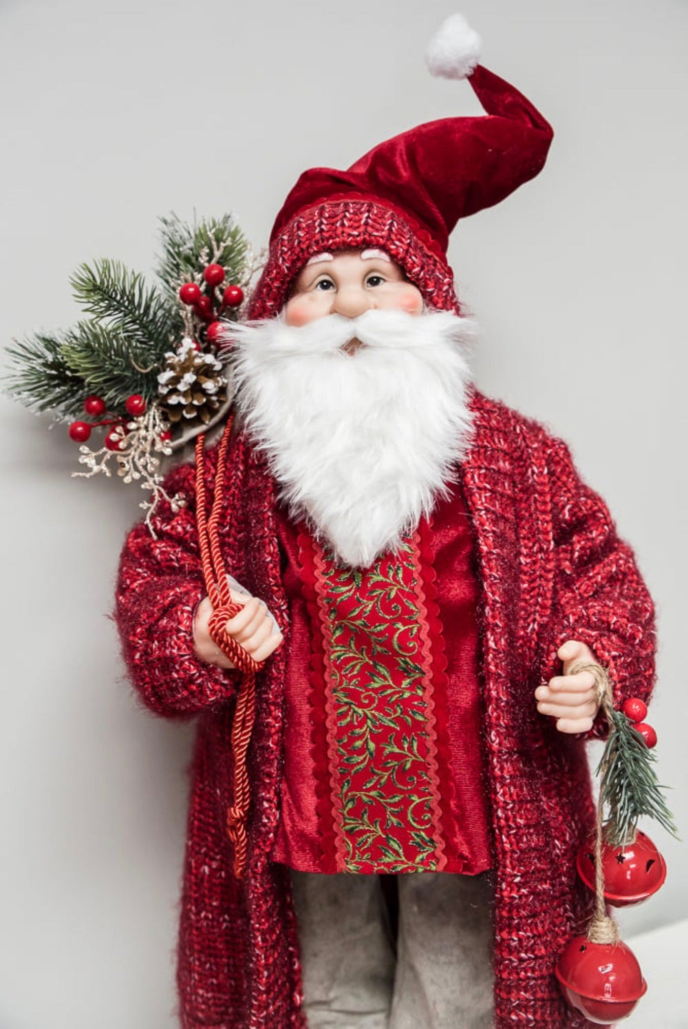 Red Santa With Bells - 28" - Greenery MarketHoliday Decorations280270