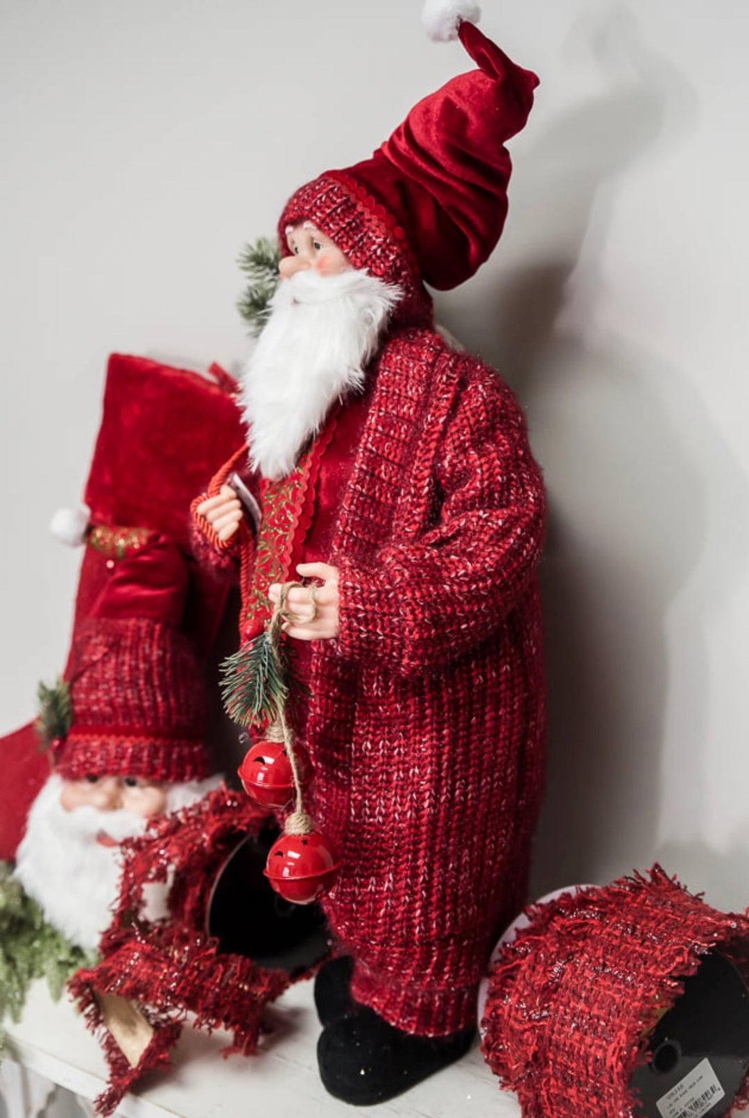Red Santa With Bells - 28" - Greenery MarketHoliday Decorations280270