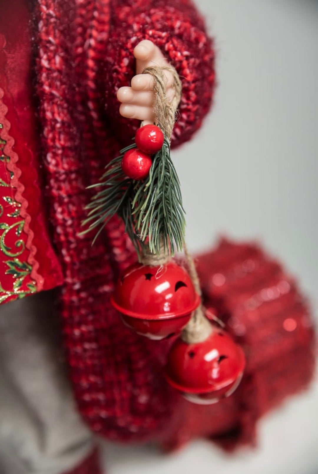Red Santa With Bells - 28" - Greenery MarketHoliday Decorations280270