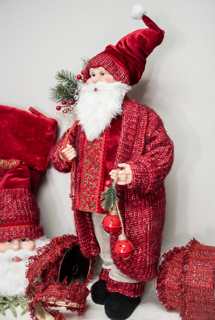 Red Santa With Bells - 28" - Greenery MarketHoliday Decorations280270
