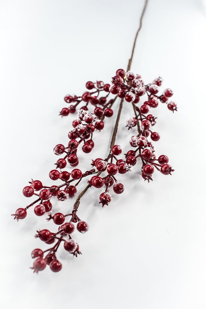 Red snow berries spray - Greenery MarketWinter and Christmas83571RD