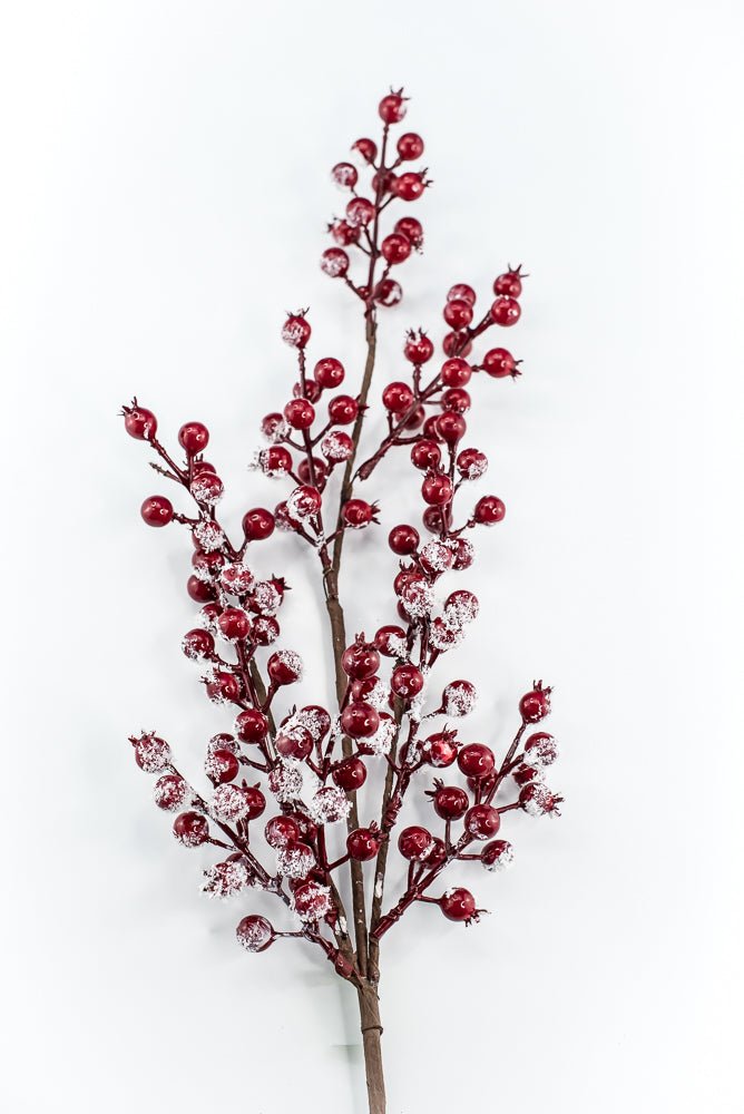 Red snow berries spray - Greenery MarketWinter and Christmas83571RD