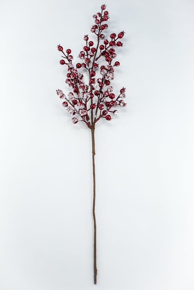 Red snow berries spray - Greenery MarketWinter and Christmas83571RD