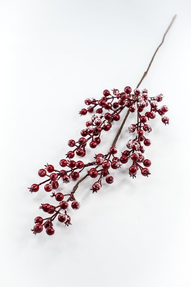 Red snow berries spray - Greenery MarketWinter and Christmas83571RD