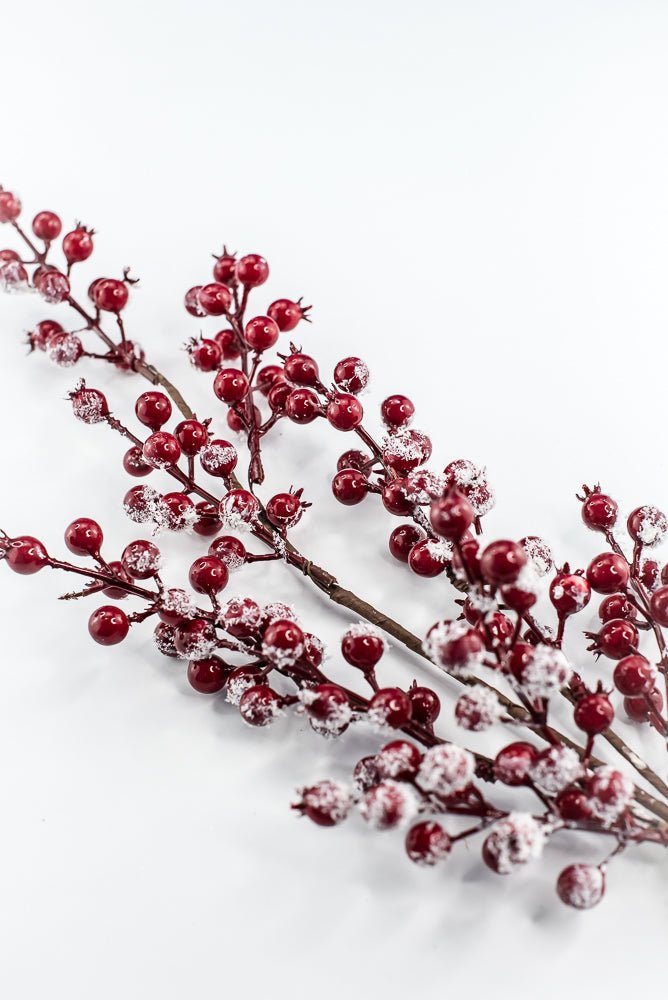 Red snow berries spray - Greenery MarketWinter and Christmas83571RD